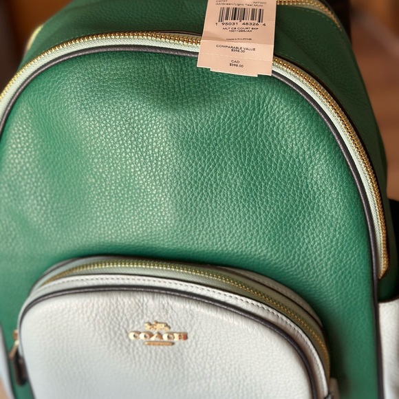 Coach leather backpack and matching wallet set - Picture 1 of 6